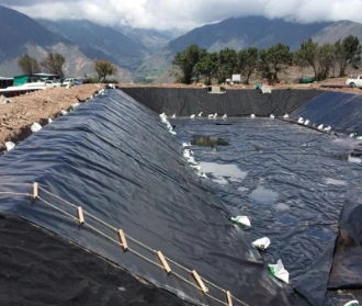 Revestimento de lagoa de geomembrana anti infiltração 0,5-2 mm 3
