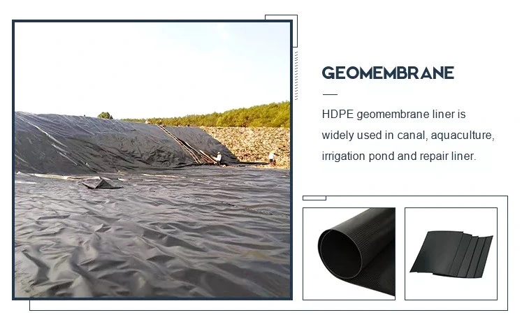 Geomembrana de HDPE impermeável anti-filtração 0,2 mm - 2,5 mm para aterros sanitários 3