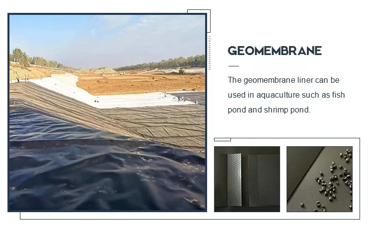 Geomembrana de HDPE impermeável anti-filtração 0,2 mm - 2,5 mm para aterros sanitários 5