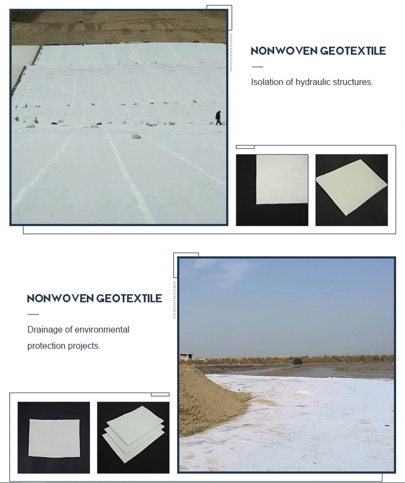 Fabrico de estradas Tecido não tecido Geotextil Geogrid Controle da erosão do solo 3