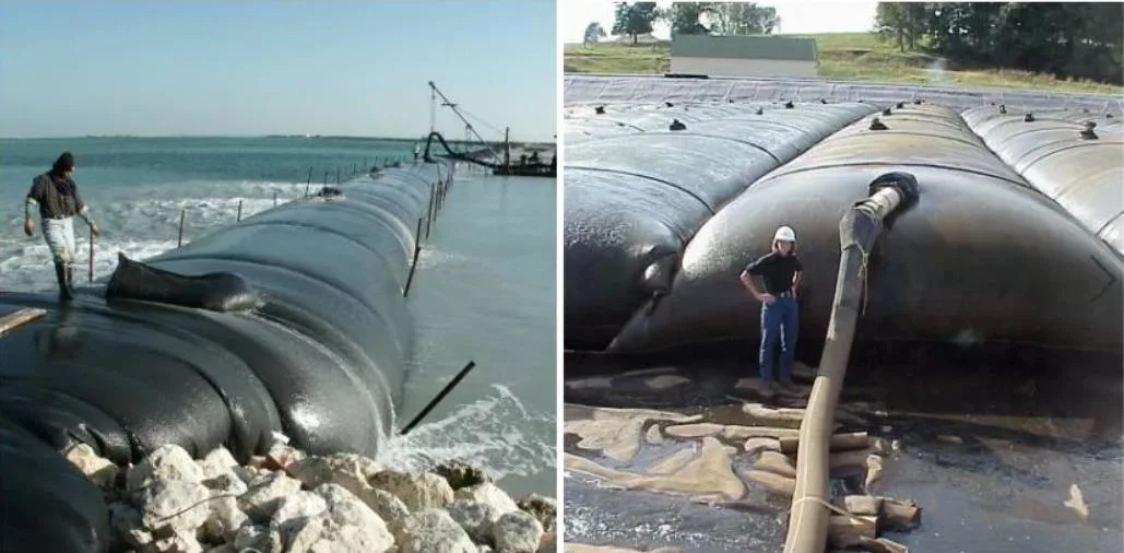 Tubo de geotextil tecido Geotubo para dragagem de areia Desaguagem e proteção costeira 1