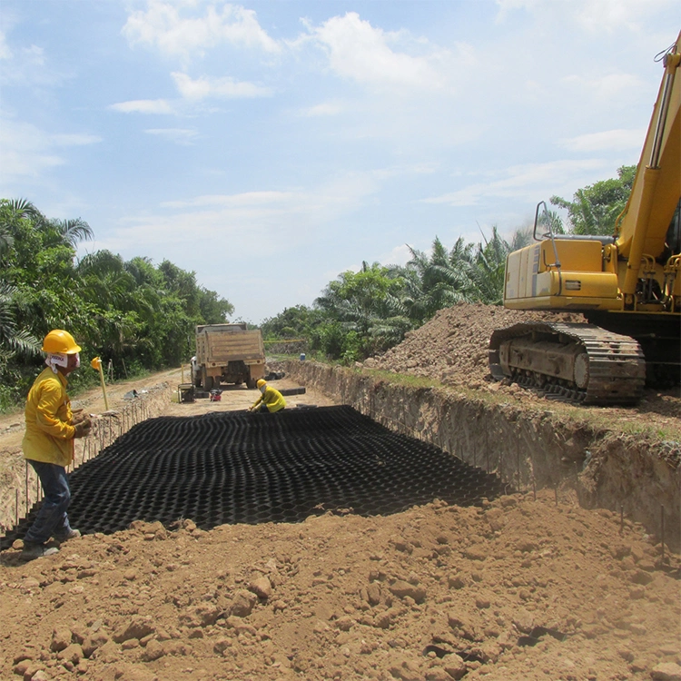 Grelha de terra de geocells de plástico HDPE resistente à corrosão usada na construção de estradas 5