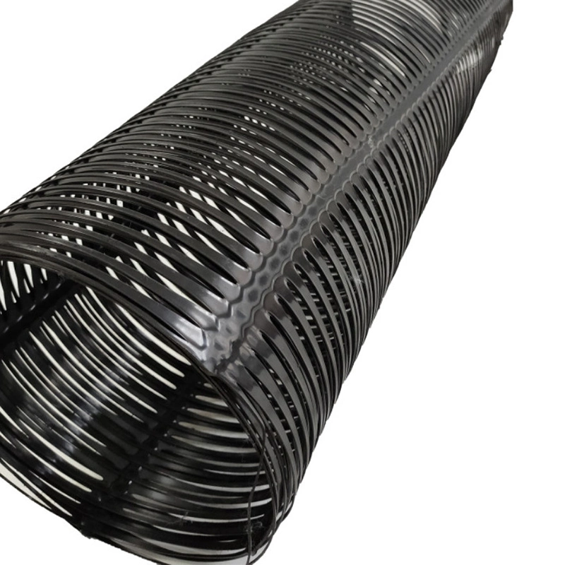 30kn 40kn Grid Mesh PP Plástico Uniaxial Geogrid Para Reforço de Estradas 0