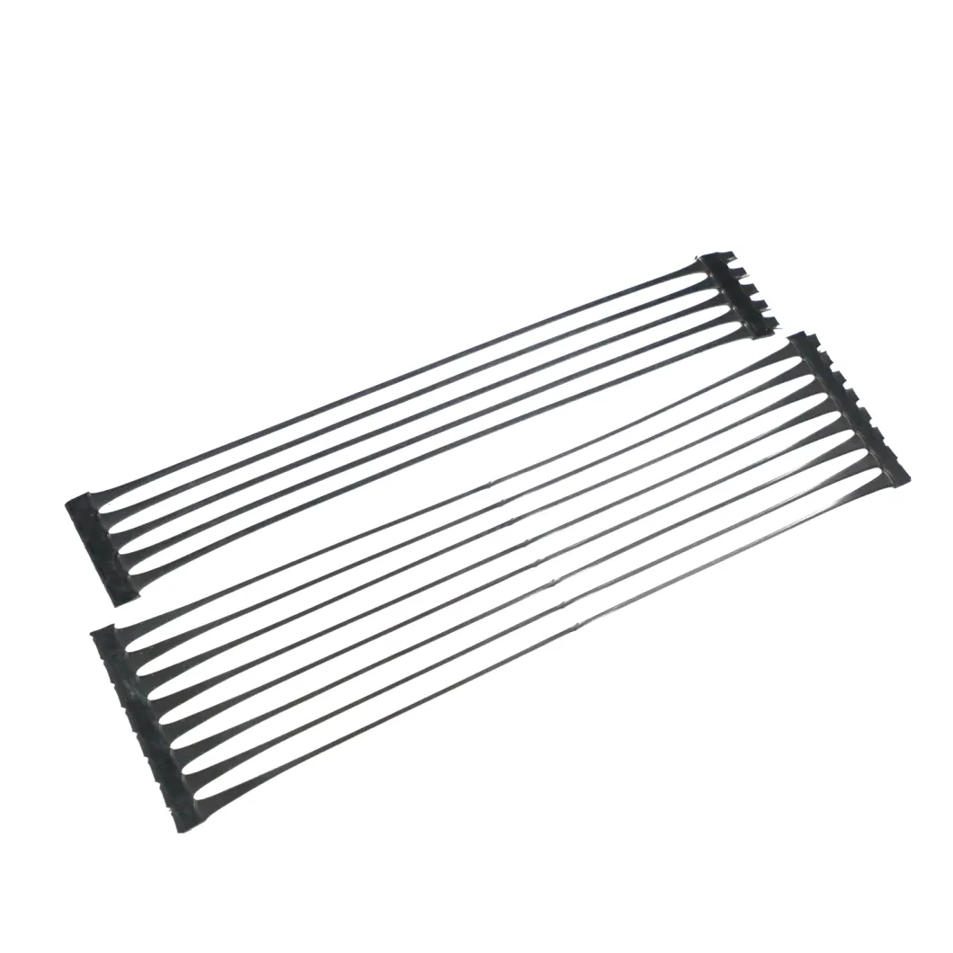 30kn 40kn Grid Mesh PP Plástico Uniaxial Geogrid Para Reforço de Estradas 2