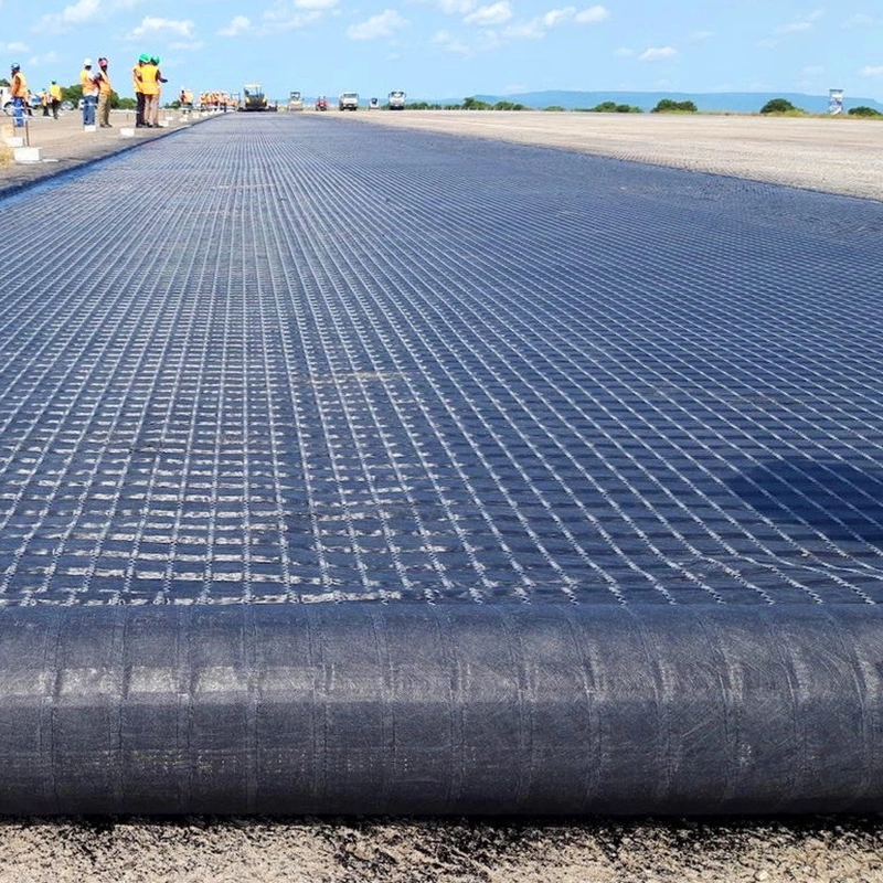 Geotextil não tecido de fibra de vidro reforçado com grelhas geológicas 3
