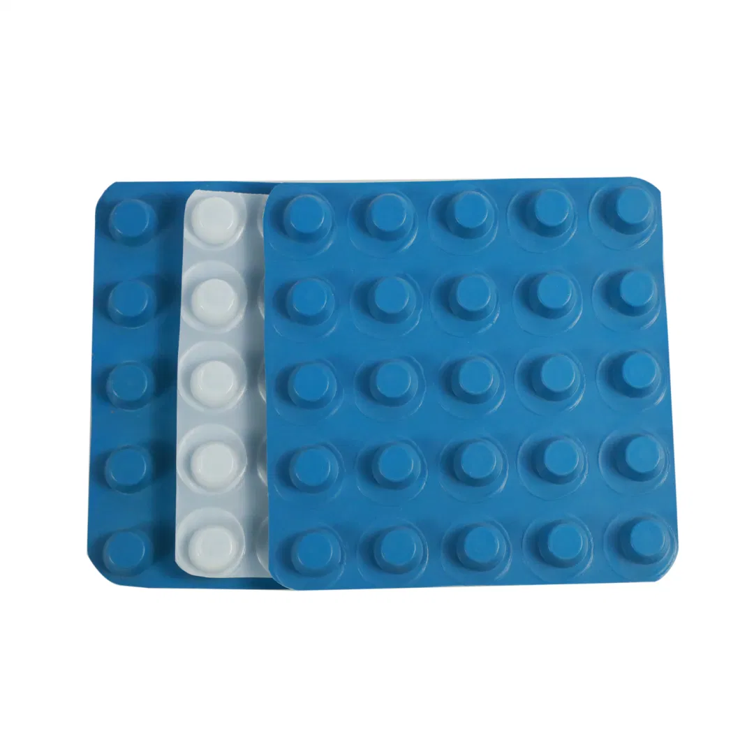 Projeto de verdura de membrana de drenagem de covinhas PVC Tabuleiro de drenagem de covinhas perfurado Trabalho de base Solução de água Solução de água 3