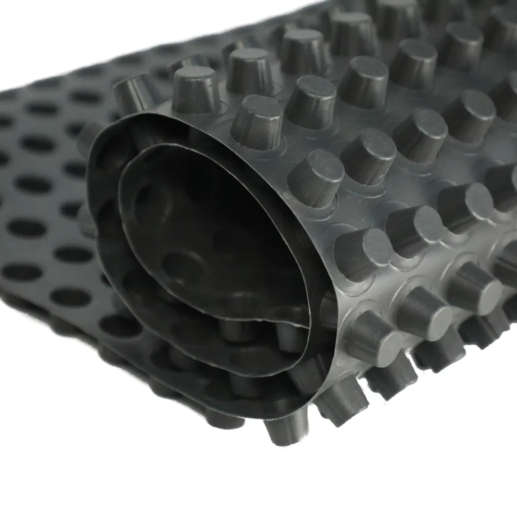 Projeto de verdura de membrana de drenagem de covinhas PVC Tabuleiro de drenagem de covinhas perfurado Trabalho de base Solução de água Solução de água 4