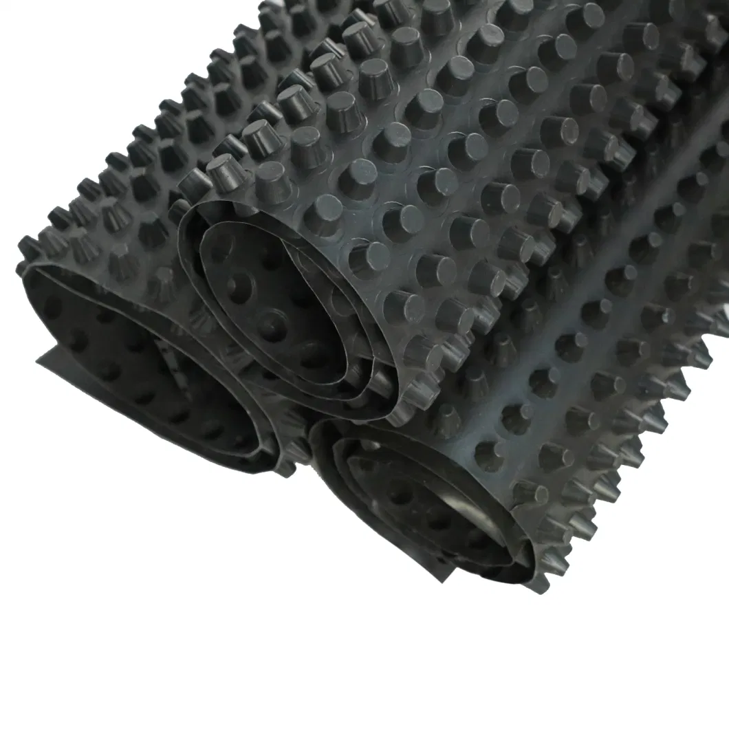 Projeto de verdura de membrana de drenagem de covinhas PVC Tabuleiro de drenagem de covinhas perfurado Trabalho de base Solução de água Solução de água 9