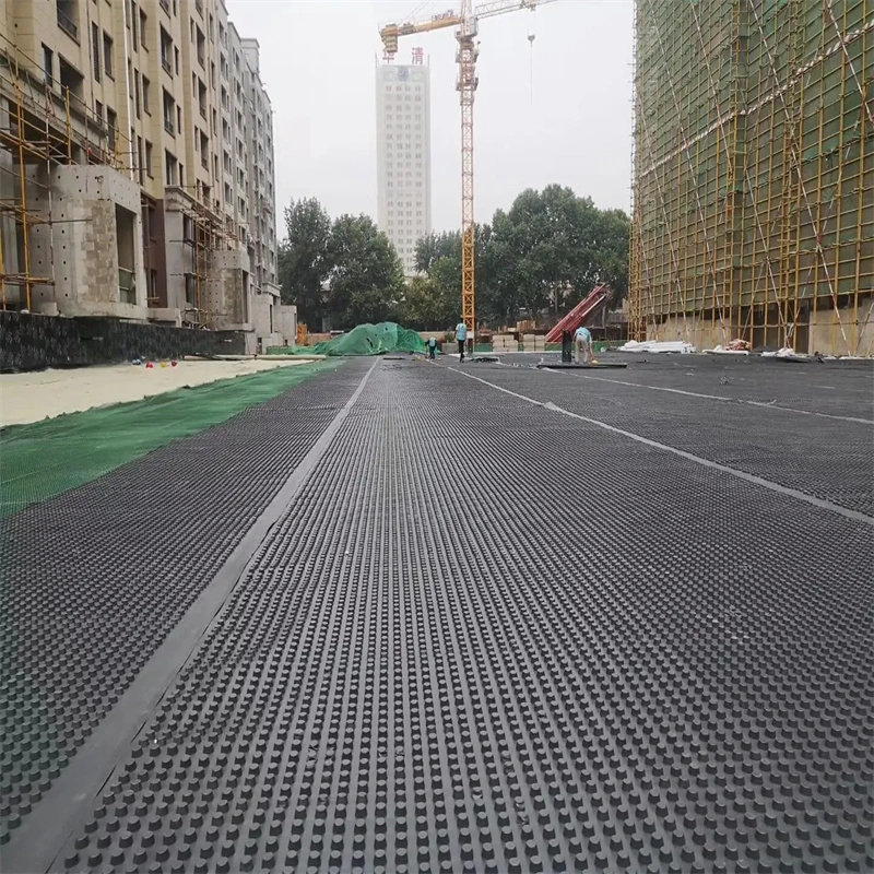 Projeto de verdura de membrana de drenagem de covinhas PVC Tabuleiro de drenagem de covinhas perfurado Trabalho de base Solução de água Solução de água 14