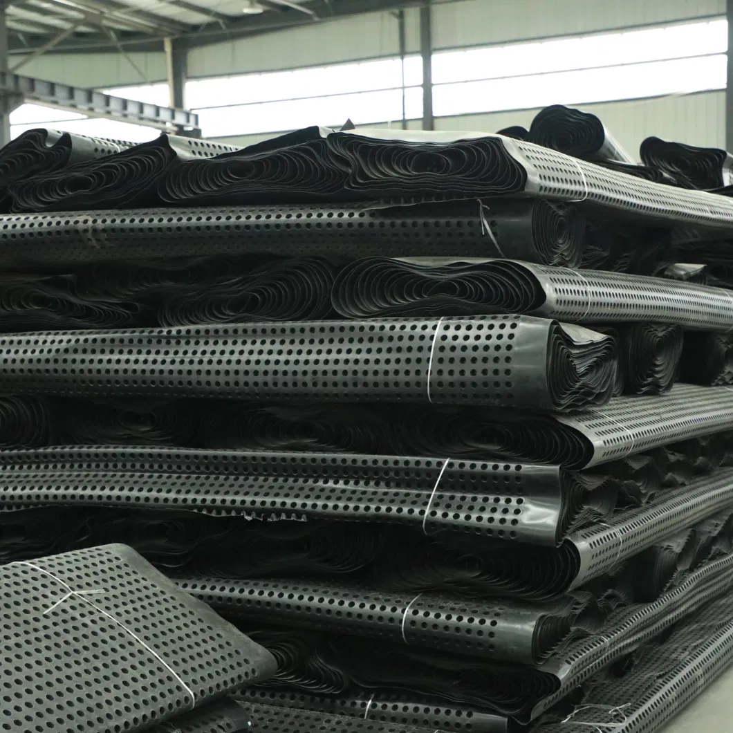Projeto de verdura de membrana de drenagem de covinhas PVC Tabuleiro de drenagem de covinhas perfurado Trabalho de base Solução de água Solução de água 21