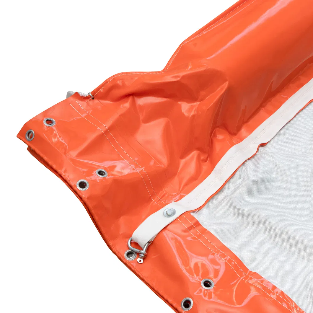 Cortina de sedimento flutuante aquático permeável para ambientes aquáticos Eco-friendly Oil Spilling Boom PVC 7