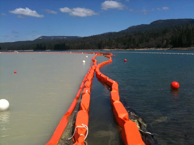 Cortina de sedimento flutuante aquático permeável para ambientes aquáticos Eco-friendly Oil Spilling Boom PVC 11