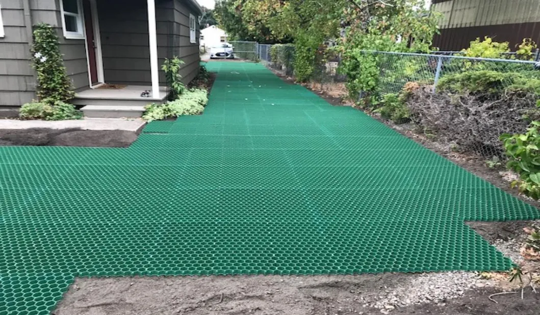 Pavimentadores de Grelha de Plástico em HDPE Pavimentadores de Grelha de Grelha de Plástico em Parques de Jardim 1