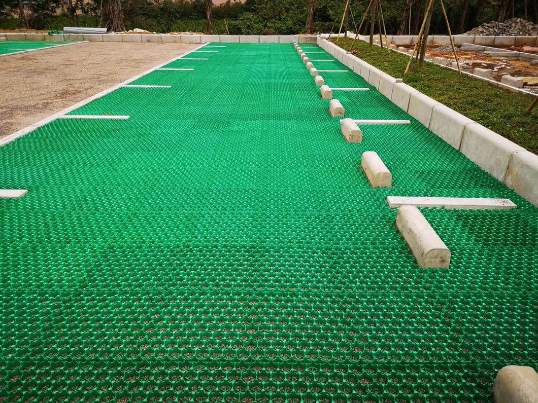Pavimentadores de Grelha de Plástico em HDPE Pavimentadores de Grelha de Grelha de Plástico em Parques de Jardim 9