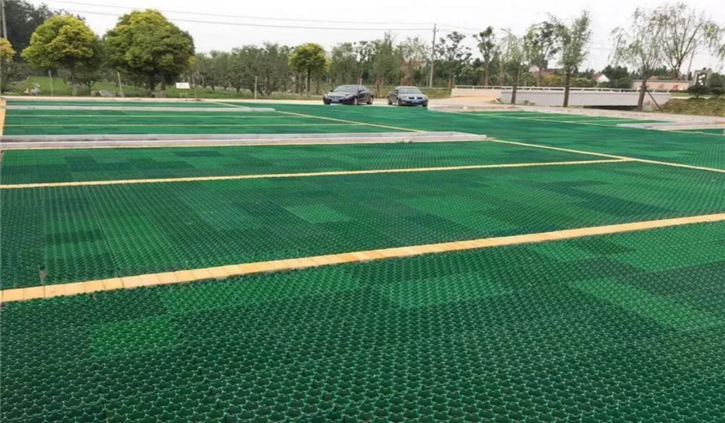 Pavimentadores de Grelha de Plástico em HDPE Pavimentadores de Grelha de Grelha de Plástico em Parques de Jardim 10