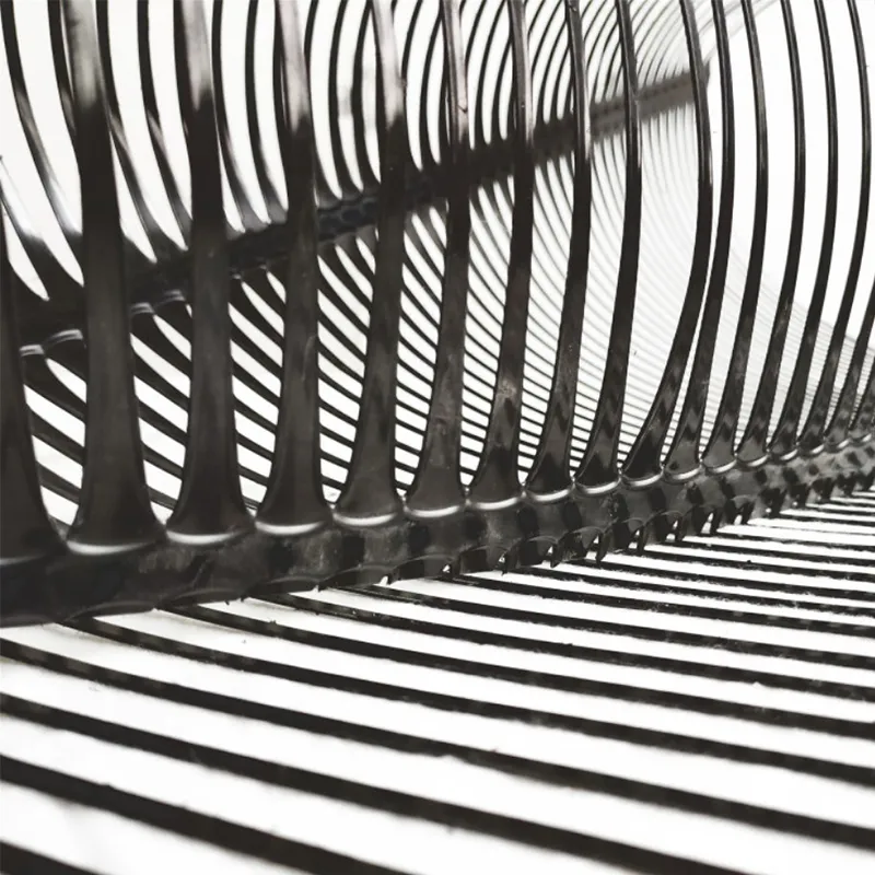 Plástico Polipropileno PE Unidireccional Uniaxial Tensile Geogrid de Plástico para Reforço de Estradas 1