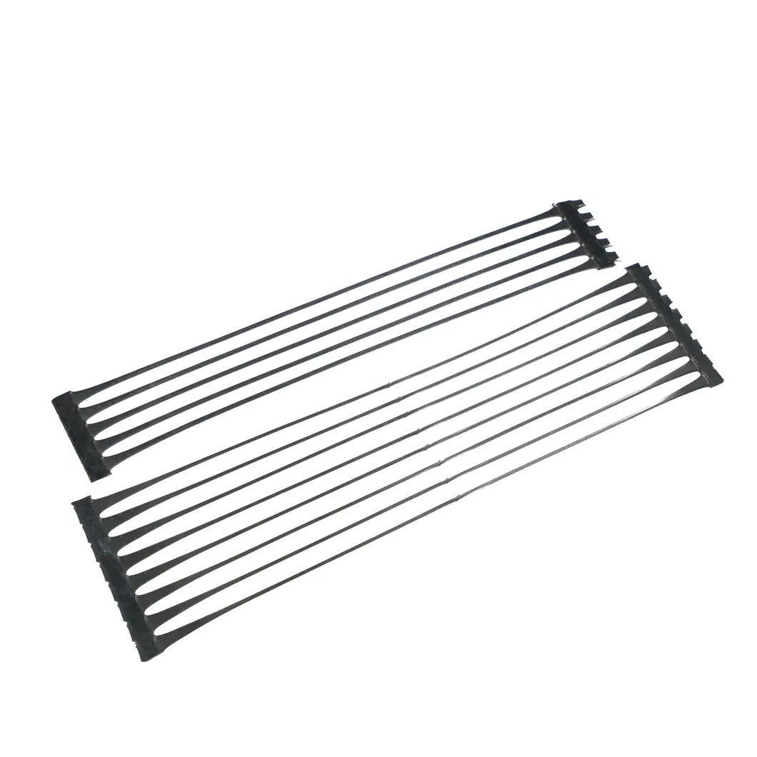 Plástico Polipropileno PE Unidireccional Uniaxial Tensile Geogrid de Plástico para Reforço de Estradas 2