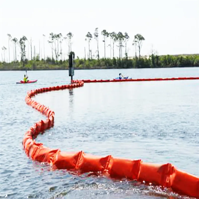 Cortina de Silt PVC Flutuante Cortina de Silt Conten&ccedil;&atilde;o Boom Eco Amig&aacute;vel Boom de derramamento de &oacute;leo Flutuante Cortina de Silt para ambientes aqu&aacute;ticos 0