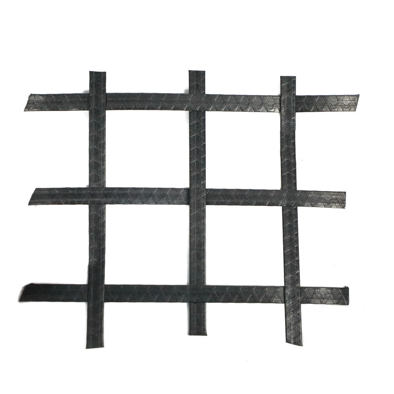 Geotêxtil biaxial de grande resistência Geogrid do ANIMAL DE ESTIMAÇÃO do poliéster para Subgrades da estrada 50kn/M-50kn/M