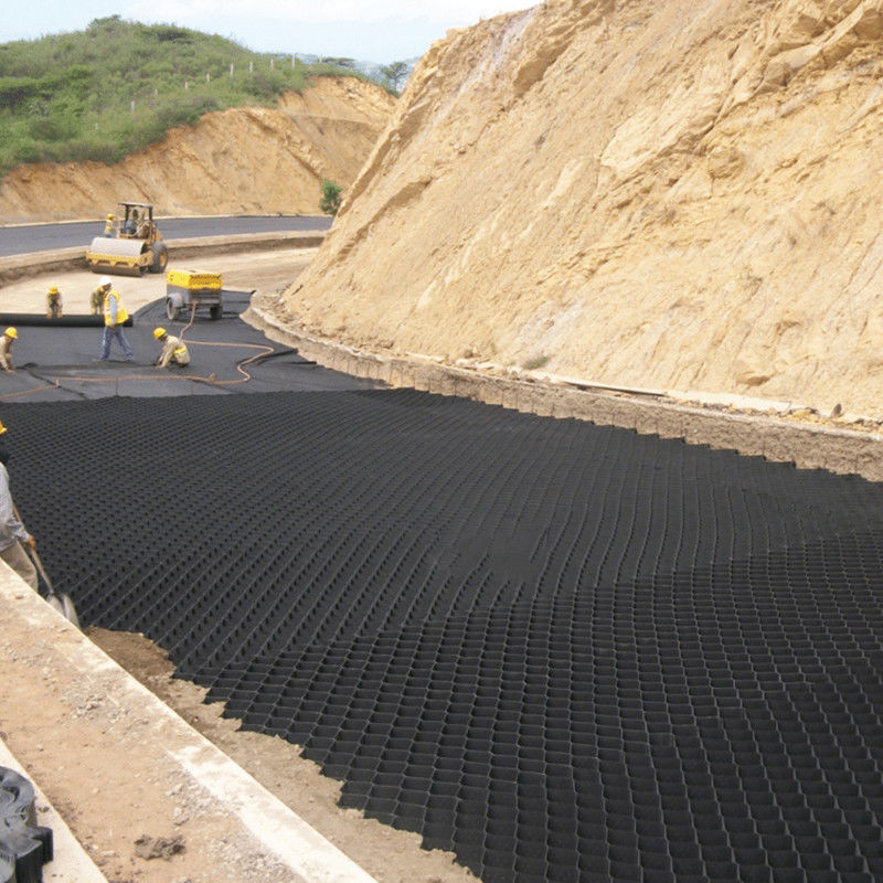 Geocélula HDPE anticorrosiva 50 mm para reforço de solo estrada encosta