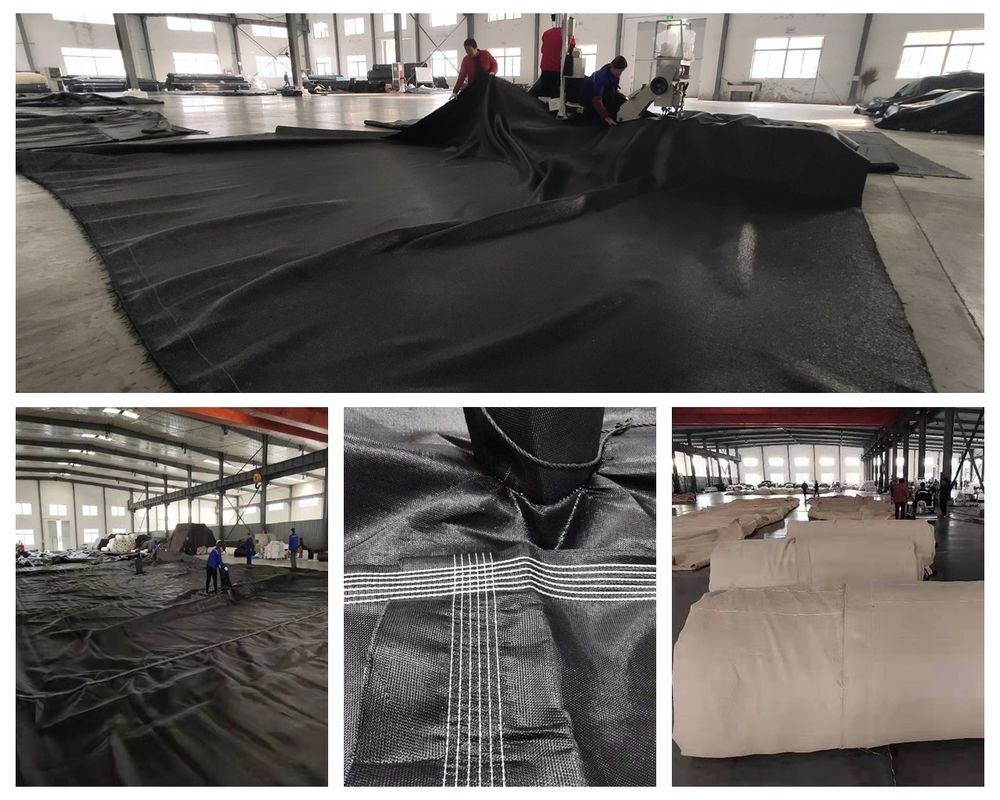 Saco/geotúbulo de geotextil tecido de PP de alta resistência para tratamento de águas residuais ou projetos de dragagem marítima