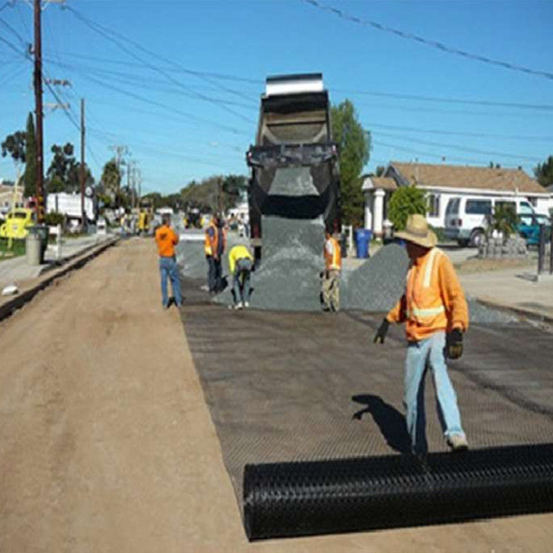 Retardante de incêndio PP Biassal Geogrid Para Minas de Carvão Anti-inflamação / PP Biassal Plástico Extrudado Geogrid Para Estabilizadores de Solo