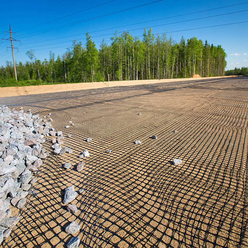 Retardante de incêndio PP Biassal Geogrid Para Minas de Carvão Anti-inflamação / PP Biassal Plástico Extrudado Geogrid Para Estabilizadores de Solo