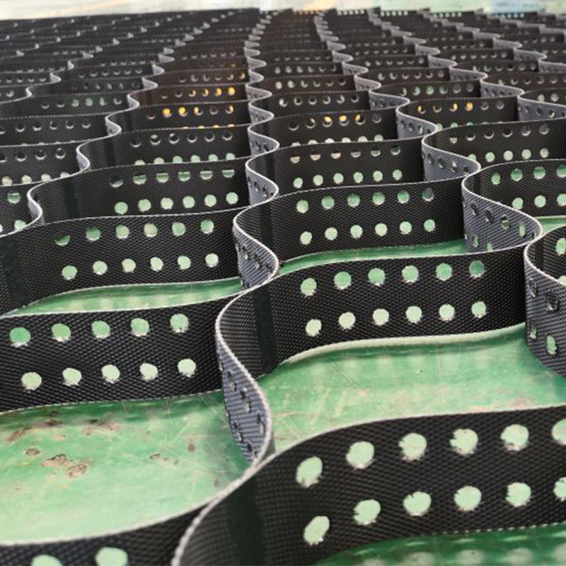 Material de rede de cascalho de HDPE Sistema de entrada Geocell texturizado para reforço de estradas Pavimentação de rede de grama