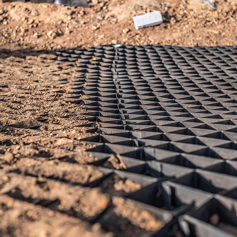Material de rede de cascalho de HDPE Sistema de entrada Geocell texturizado para reforço de estradas Pavimentação de rede de grama