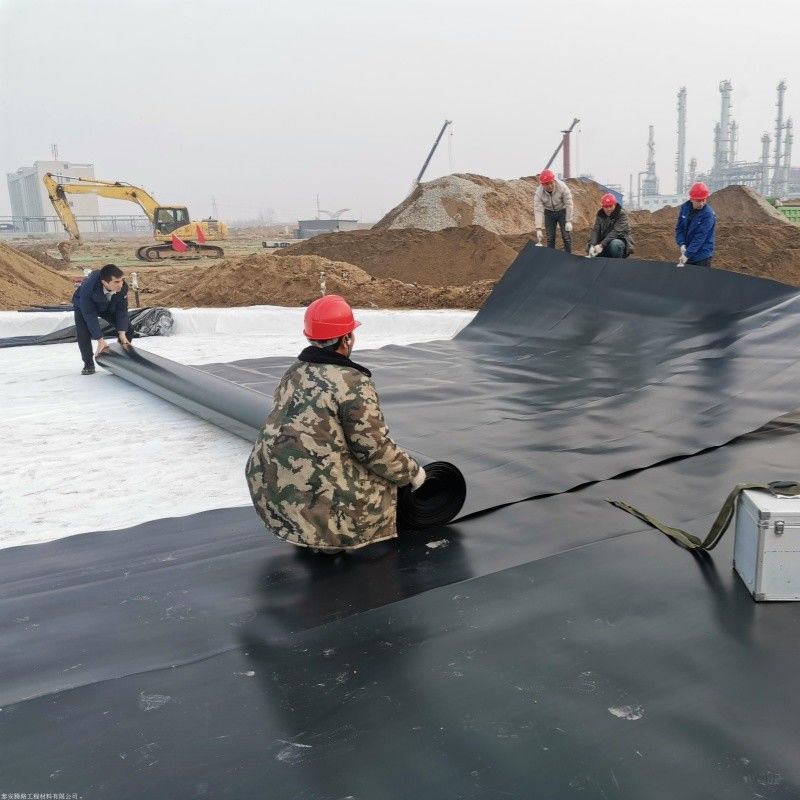 Liner de impermeabilização de geomembrana HDPE / Liner de piscina / Digestor de biogás de aterros sanitários