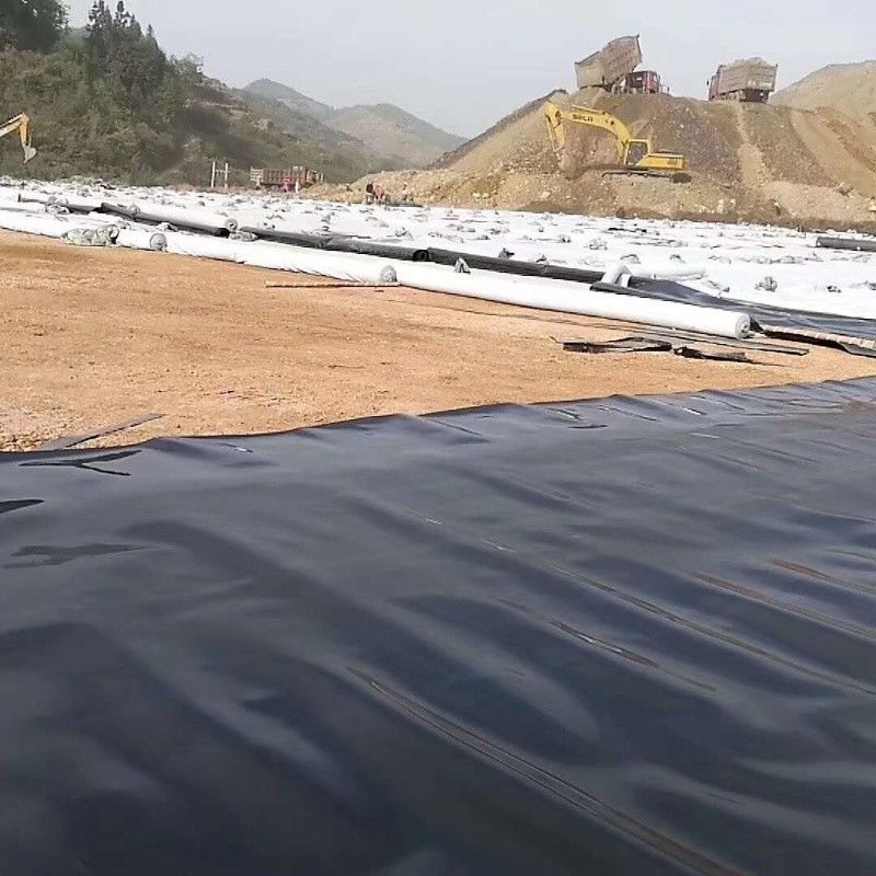 Liner de impermeabilização de geomembrana HDPE / Liner de piscina / Digestor de biogás de aterros sanitários