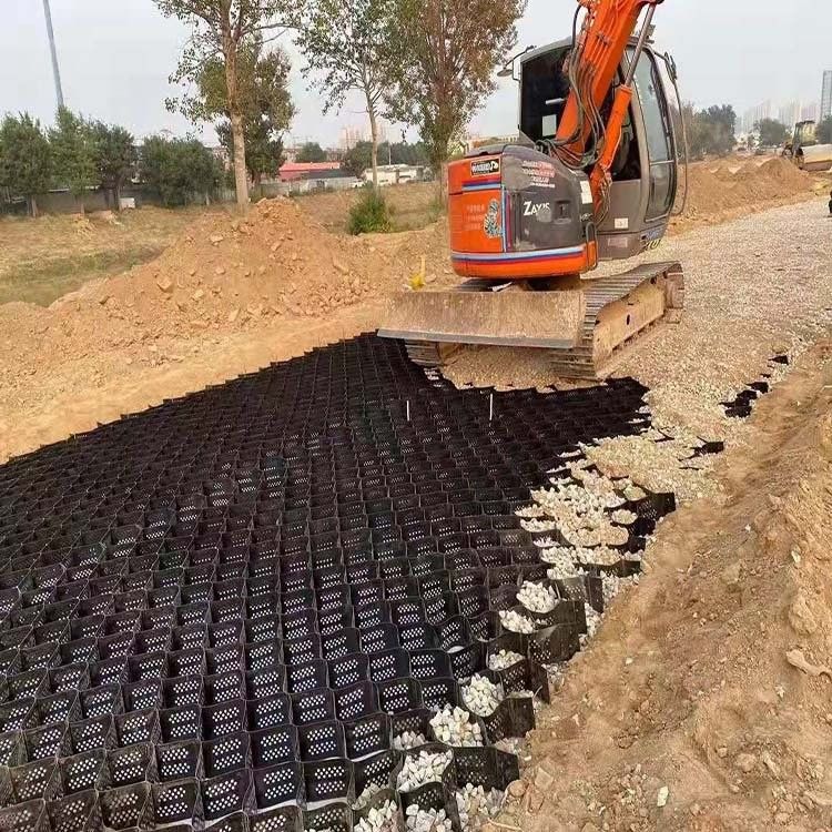 Paredes de retenção de terraplanagem reforçada de geocell HDPE