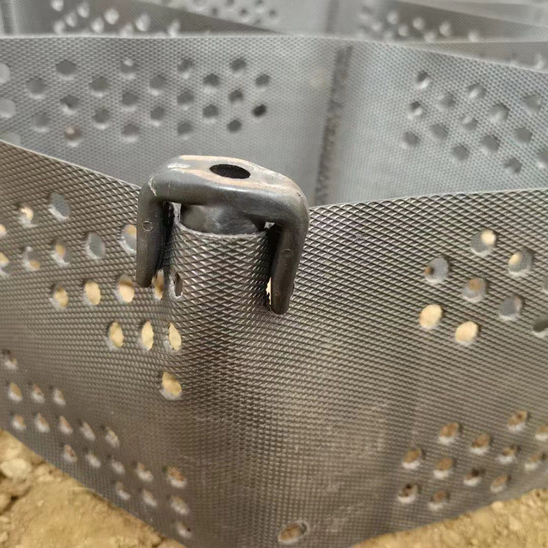 Sistema de confinamento de alta celulose de HDPE texturizado com furos Geocell de favo de mel para estacionamento de proteção de inclinação da fundação da estrada