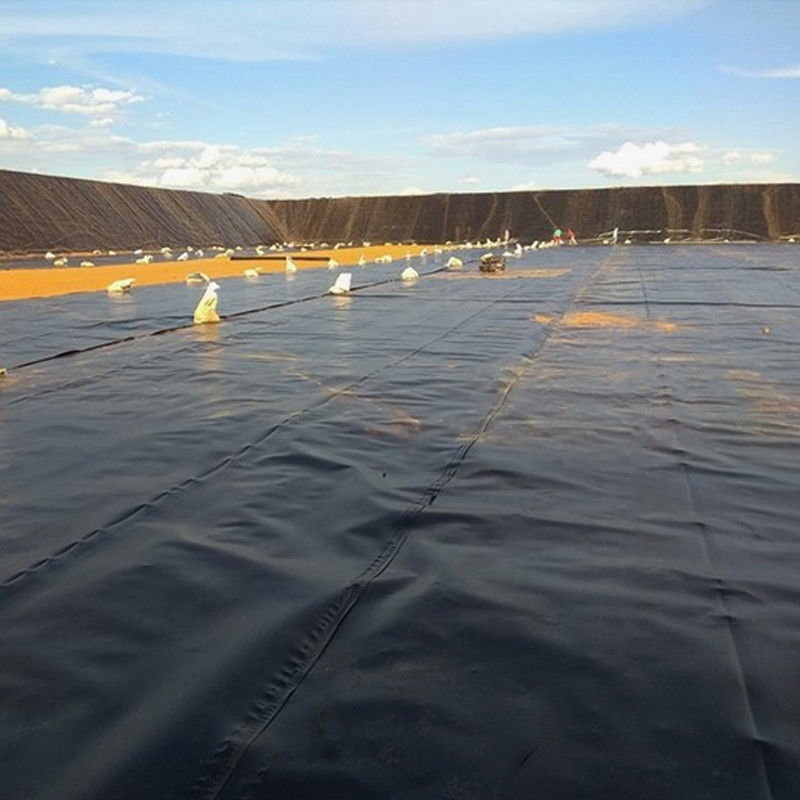 Geomembrana de HDPE/LDPE 1,0 mm/1,5 mm/2,0 mm Para impermeabilização / revestimento de lago de peixes / aterro sanitário / lago artificial / mina / barragem / revestimento de piscina