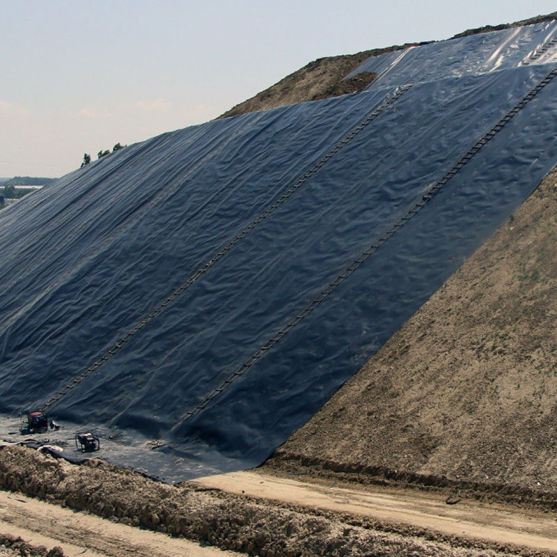 Geomembrana de HDPE/LDPE 1,0 mm/1,5 mm/2,0 mm Para impermeabilização / revestimento de lago de peixes / aterro sanitário / lago artificial / mina / barragem / revestimento de piscina