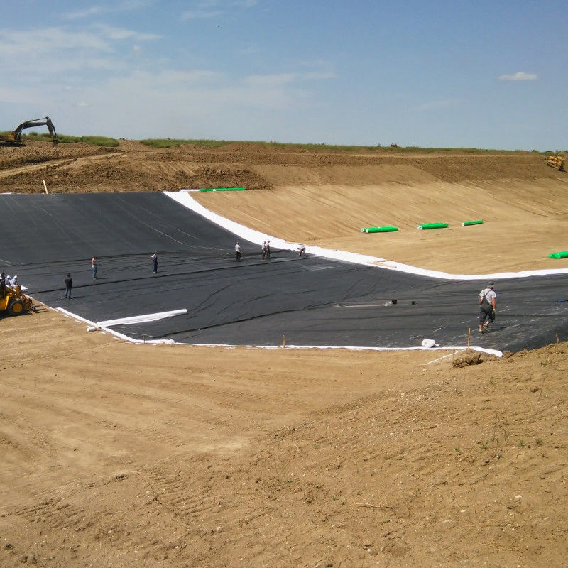 Geomembrana de HDPE/LDPE 1,0 mm/1,5 mm/2,0 mm Para impermeabilização / revestimento de lago de peixes / aterro sanitário / lago artificial / mina / barragem / revestimento de piscina