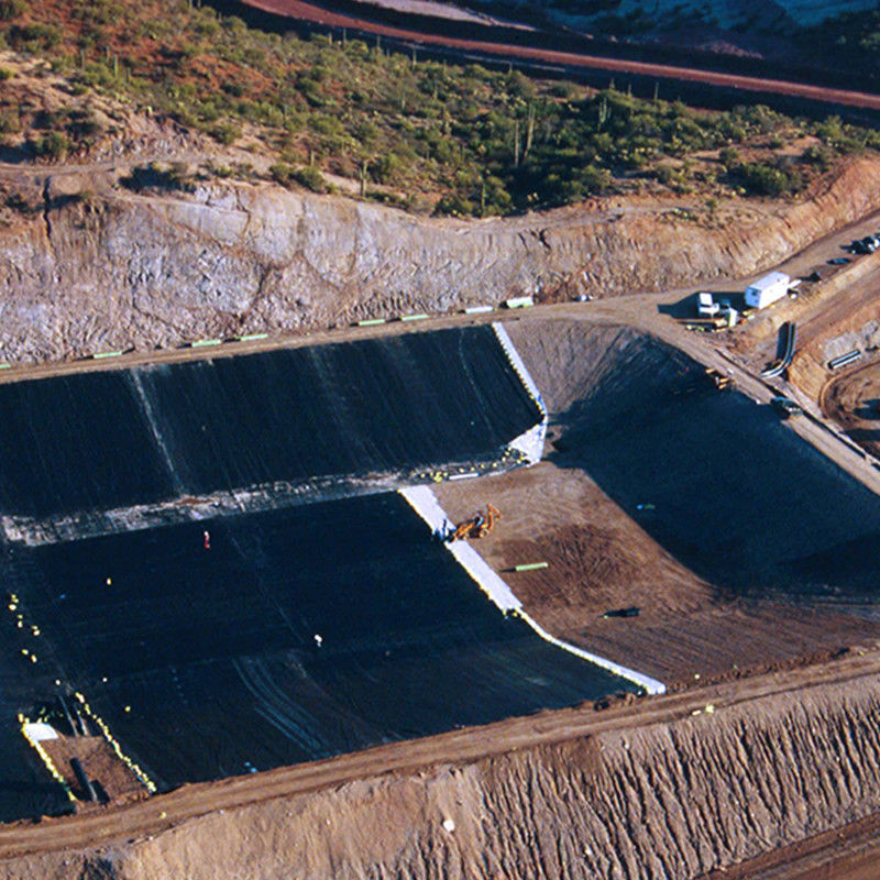 Geomembrana de HDPE/LDPE 1,0 mm/1,5 mm/2,0 mm Para impermeabilização / revestimento de lago de peixes / aterro sanitário / lago artificial / mina / barragem / revestimento de piscina