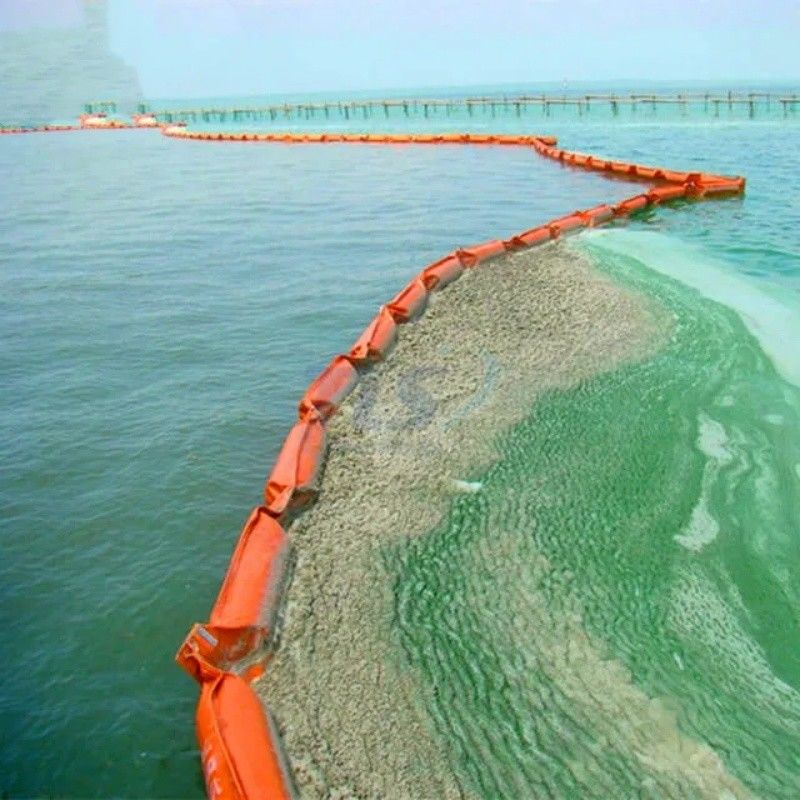 Cortina de Silt PVC Flutuante Cortina de Silt Contenção Boom Eco Amigável Boom de derramamento de óleo Cortina de Silt para ambiente aquático
