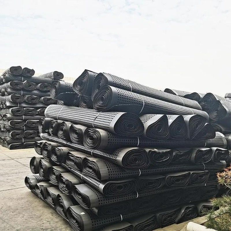 Projeto de verdura de membrana de drenagem de covinhas PVC Tabuleiro de drenagem de covinhas perfurado Trabalho de base Solução de água Solução de água