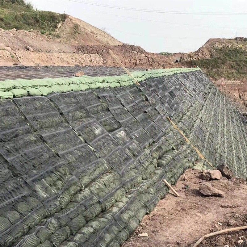 Geobag não tecido Poliéster / PP Geobag para proteção de encostas e barragem de grama para proteger o meio ambiente ecológico