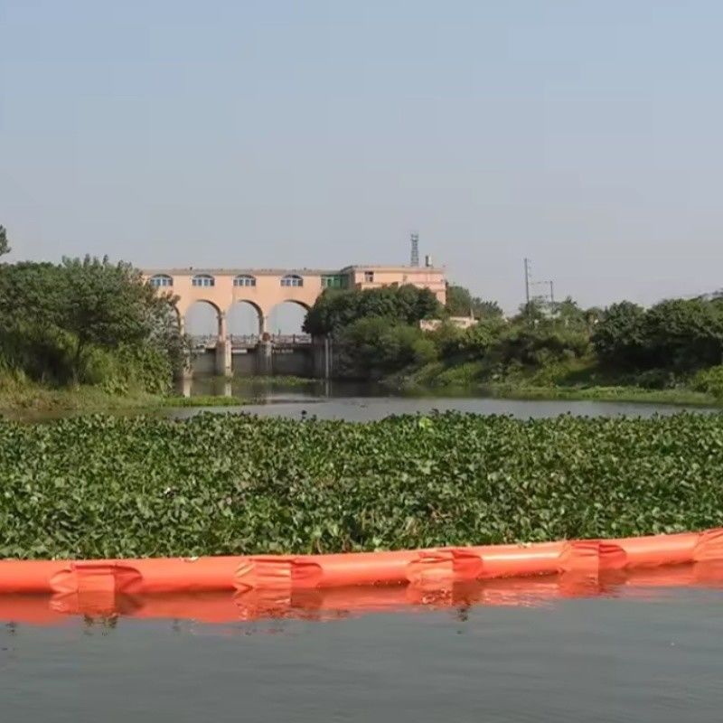 Cortina de sedimento flutuante aquático permeável para ambientes aquáticos Eco-friendly Oil Spilling Boom PVC