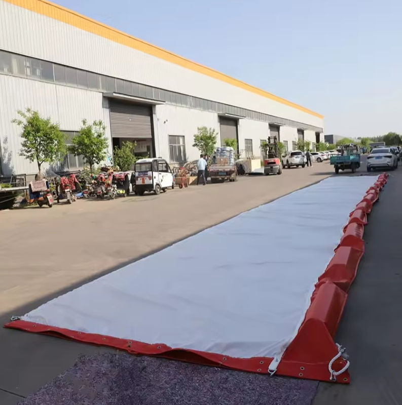 Cortina de sedimento flutuante aquático permeável para ambientes aquáticos Eco-friendly Oil Spilling Boom PVC