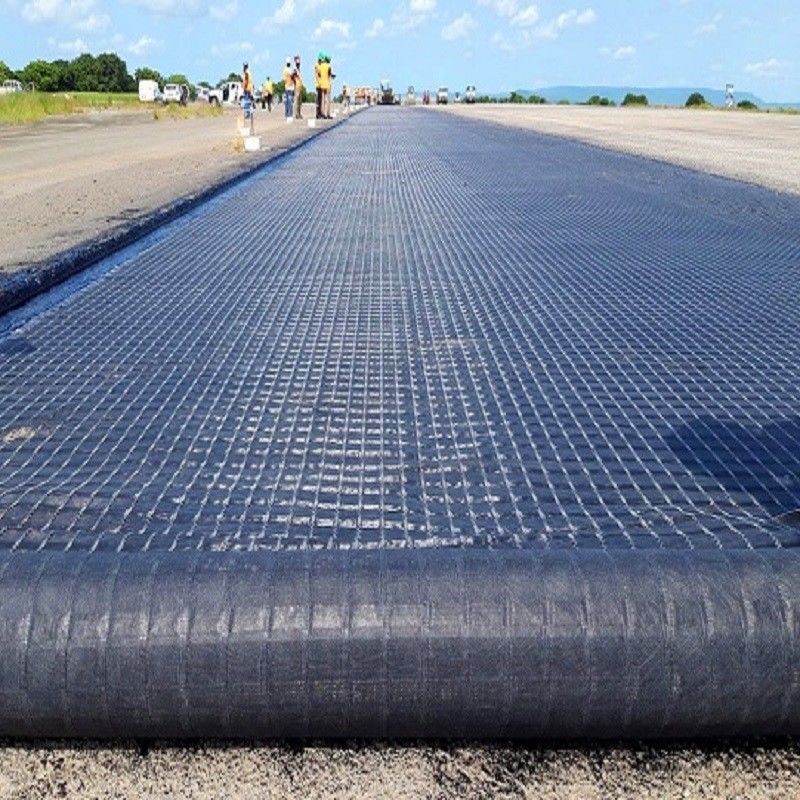 Grelha geográfica de fibra de vidro para engenharia civil Dimensão da malha mm 12,5 * 12,5 mm