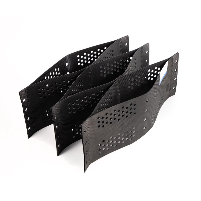 250mm 75mm 100mm 150mm Hdpe Geocell High Textured HDPE Honeycombed Gravel Grid Geocell Plástico preço direto da fábrica