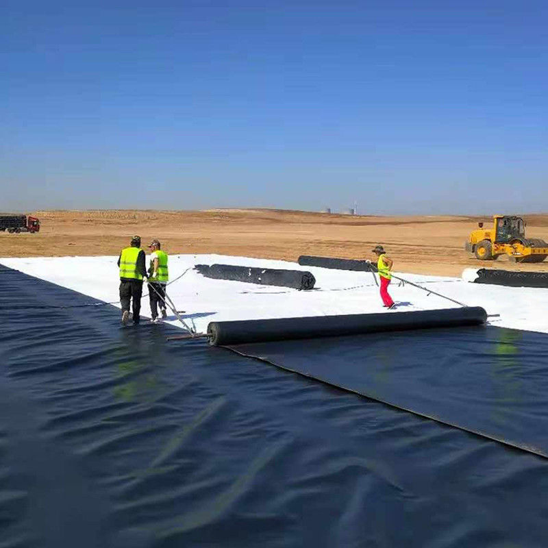 0.75mm 1mm Anti-Seepage Leakproof Smooth HDPE Geomembrane Pond Liner para eliminação de rejeitos