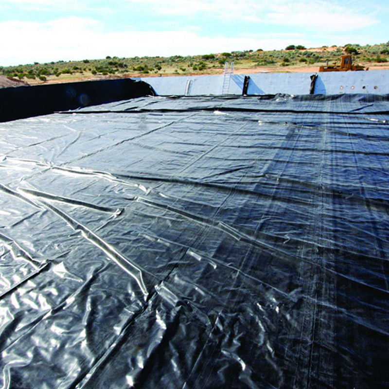 0.75mm 1mm Anti-Seepage Leakproof Smooth HDPE Geomembrane Pond Liner para eliminação de rejeitos