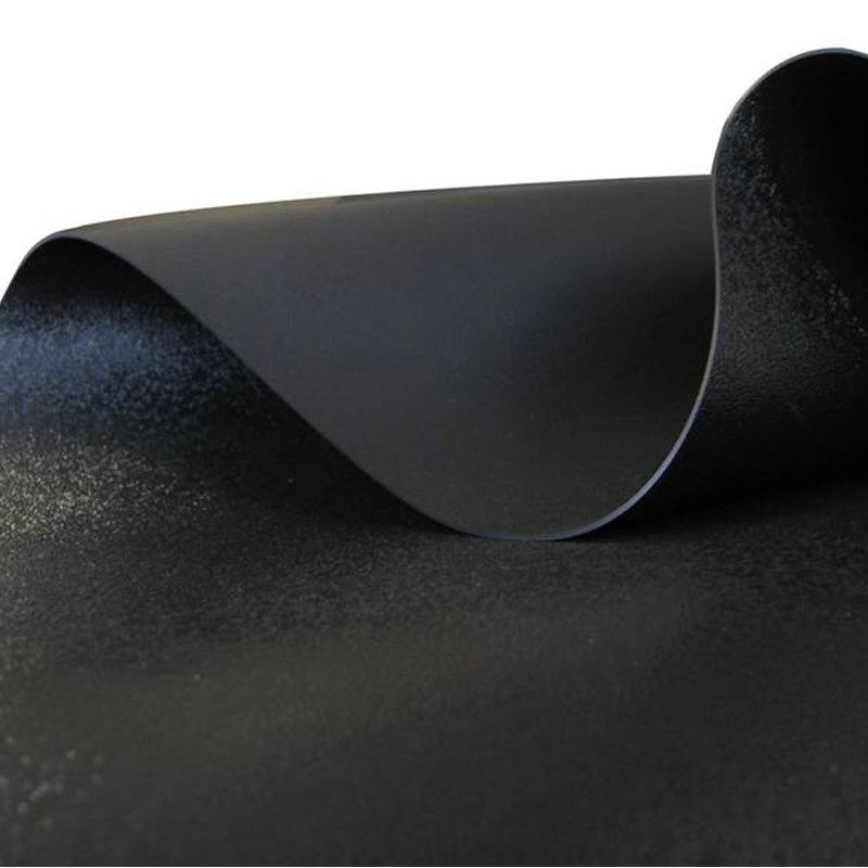 Geomembranas de polietileno de alta densidade (HDPE) revestimentos negros resistentes aos raios UV revestimento de lagoa de polietileno para contenção de aterros sanitários 1,5 mm espessura Geomembrana 500N resistência à tração