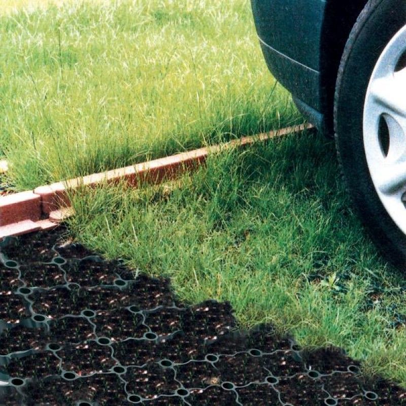 Pavimentos de HDPE Grelha de grama de plástico Geogrelha de poliéster Plástico para estacionamento Saída de incêndio Atacado Paisagismo Geocélula de solo Grelha de paddock de cascalho
