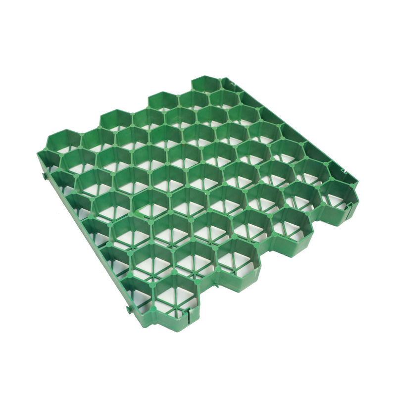 Pavimentos de HDPE Grelha de grama de plástico Geogrelha de poliéster Plástico para estacionamento Saída de incêndio Atacado Paisagismo Geocélula de solo Grelha de paddock de cascalho