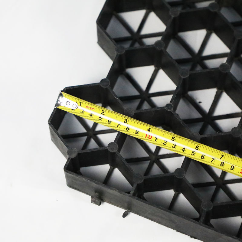 Grelha de grama plástica de plástico para estacionamento saída de incêndio de lote de HDPE Pavimentadores Geogrid para paisagem terra Geocell Grelha de cascalho Paddock Grelha